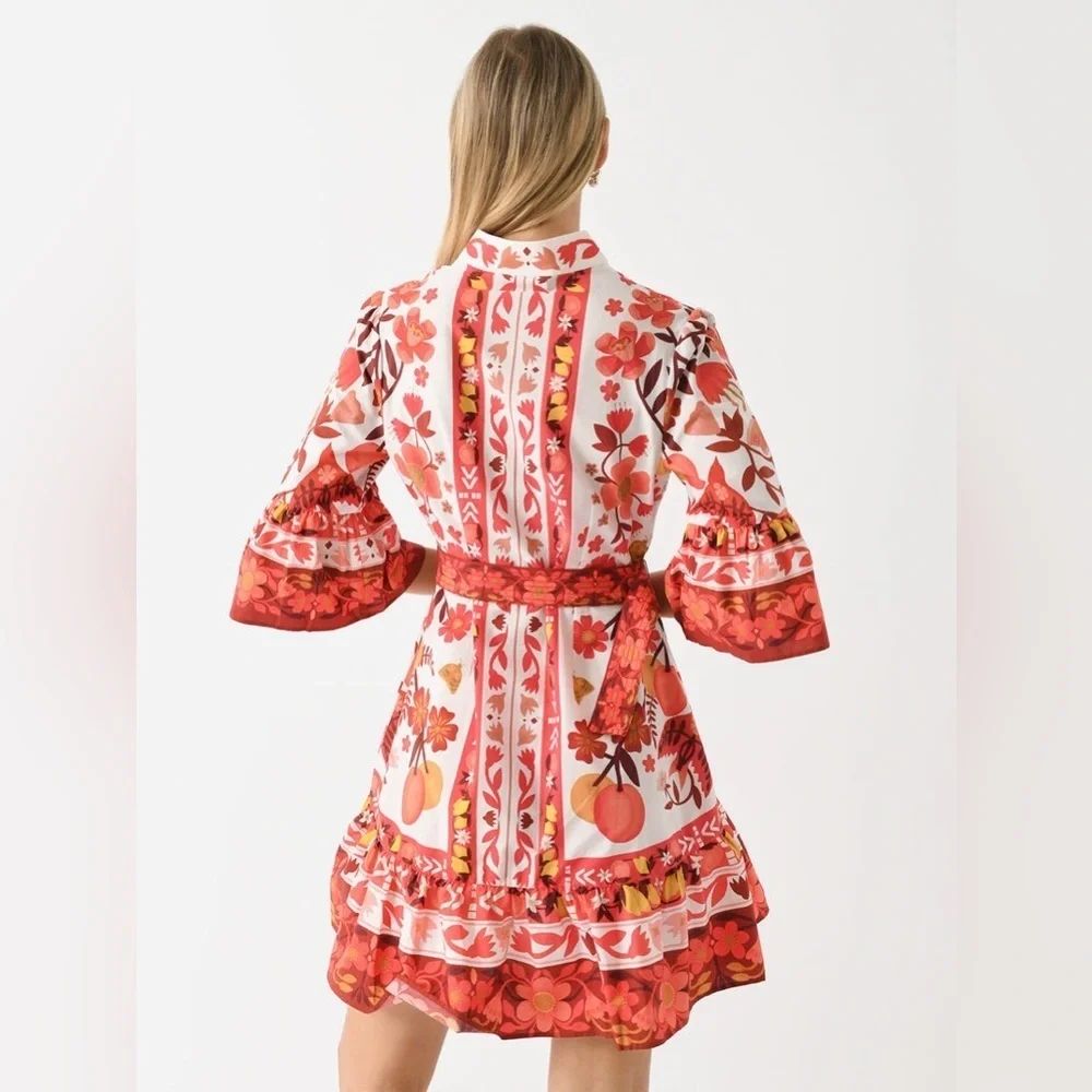 FARM RIO - ROMANTIC ORCHARD MINI DRESS - Picture 6 of 8